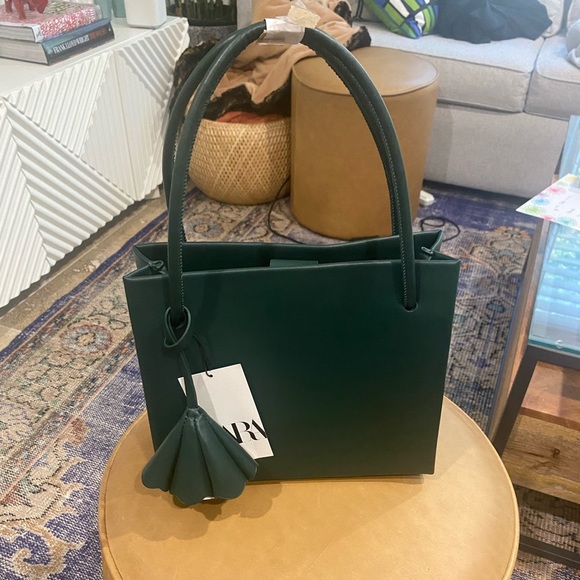 Zara Handbags - Hunter green ZARA purse
